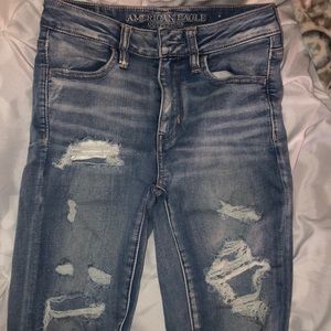 American eagle high rise ankle jeans